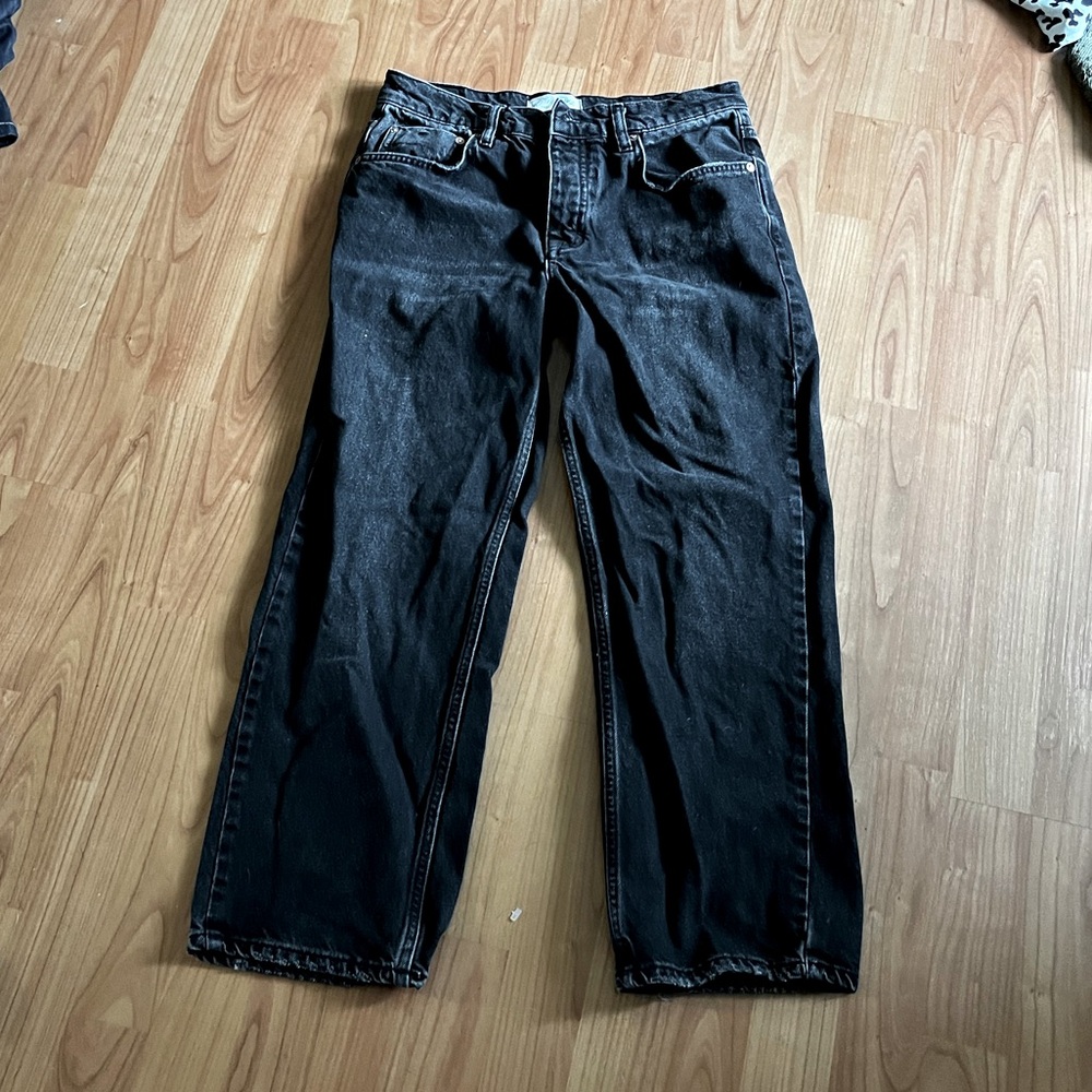 Classic High-Rise Wide-Leg Women’s Jeans - Black